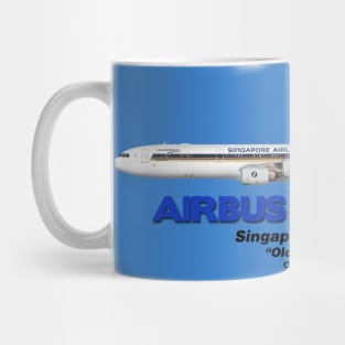 Airbus A340-500 - Singapore Airlines "Old Colours" Mug